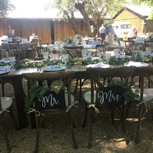 Wedding Chair Signs (Mr. & Mrs)